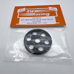 RW RW86D  48P 86T Custom Drag Racing Spur Gear for TC