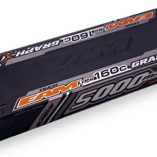 Team EA Motorsports EAM50160-2  Team EAM 2S 7.2v 5000mAh 160C  Graph-X Li-Po Battery w/ 5mm Bullets