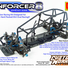Custom Works R/C CSW0976  Enforcer 8 Gearbox 1/10th Electric Sprint Car Dirt Oval Kit