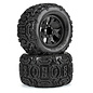 Duratrax DTX564510  1/8 Warthog F/R 3.8" MT Tires On 17mm Black Ripper (2)