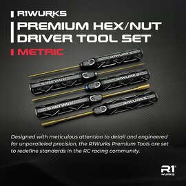 R1wurks R1-900041 R1WURKS Premium Hex/Nut Driver Tool Set, Metric