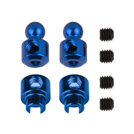 Team Associated ASC92457 RC10B7 Anti-Roll Bar Hardware Set, blue aluminum