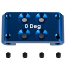 Team Associated ASC92436 RC10B7 FT Front Bulkhead, 0 deg., blue aluminum