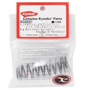 Kyosho KYOXGS031 Big Bore Shock Spring Rear Red Medium Hard (2)