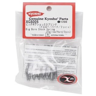 Kyosho KYOXGS005  Big Bore Front Shock Spring Yellow Hard (2)