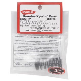 Kyosho KYOXGS002 Big Bore Shock Spring Front White Medium Soft (2)