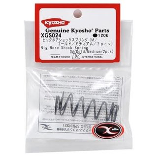 Kyosho XGS024  Big Bore Shock Spring Front Gold Medium 38mm (2)