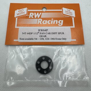 RW RW54P  54T Pan Car Spur Gears for Ball Diff's or any spool except Xray  RW 64P