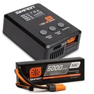 Spektrum SPMX-1032  Bundle: 5000mAh 2S 50C LiPo Battery (IC5) / 100W S100 Charger