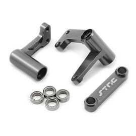 STRC SPTST3743XGM  Gun Aluminum Steering Bellcrank System w/Bearings Bandit  Rustler  Stampede  Slash