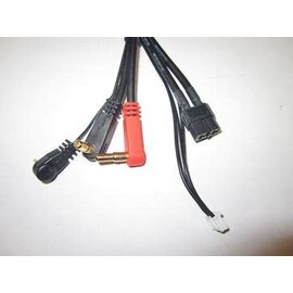 TQ Wire TQW2723   XT60 to 4/5mm Plug Charge Cable w/ Strain Reliefs