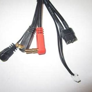 TQ Wire TQW2723   XT60 to 4/5mm Plug Charge Cable w/ Strain Reliefs