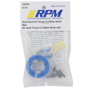 RPM R/C Products RPM80505 Head Guard Traxxas 2.5 Motor Heads (Blue)