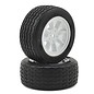 Protoform PRM10140-17 VTA Front Tires (26mm) Mounted on White Wheels (2)