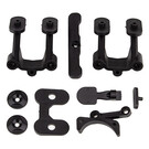 Team Associated ASC92312  RC10B74.2 FT Rear Body Mount, Wing Mounts, Bumper, Fan Mount