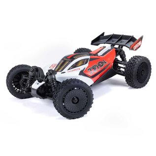Arrma ARA2106T2  Red/White TYPHON GROM MEGA Brushed 4X4  Buggy RTR w/Battery & Charger