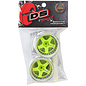 DS Racing DSC-DE-025 Element 5 Spoke Drift Wheel Green Face/Chrome Lip