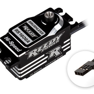 Team Associated ASC27154  RS1606A Low-Pro Titanium Gear Brushless HV Servo