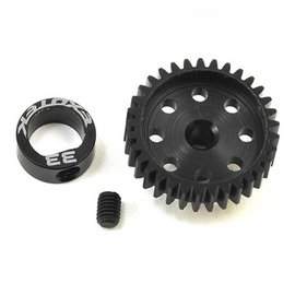 Exotek Racing EXO1774  48P 33T Black Flite Pinion Gear POM w/ Alloy Collar