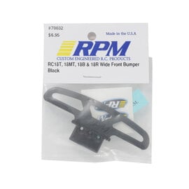 RPM R/C Products RPM70032 Wide Front Bumper/A-Arm Mount (Black) (18T)