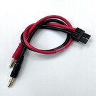 MRC Hobbies Products MRCTRXLEAD 4mm Bullet to TRX (Traxxas) Male Charge Lead 12awg 12" Long