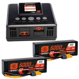 Spektrum SPMXPSS600  Power 6S Bundle (2) G2 5000mAh 3S Battery/Charger
