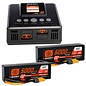 Spektrum SPMXPSS600  Smart Powerstage 6S Surface Bundle: (2) G2 5000mAh 3S LiPo IC5 & S250 Charger 600