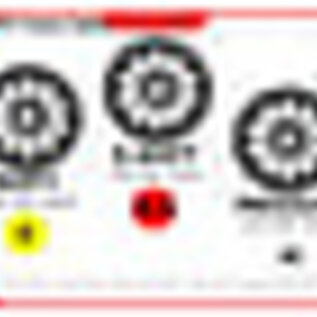 ONE ONE-90509  One GT Tire Medium on Black 17mm Hex Wheels