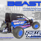 Custom Works R/C CSW0650  1/10 Beast Midget Car Kit