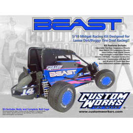 Custom Works R/C CSW0650  1/10 Beast Midget Car Kit