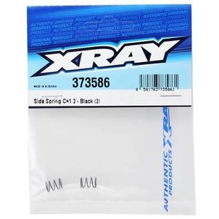 Xray XRA373586  Side Spring C=1.2 - Black (2)  X12 X1 X10