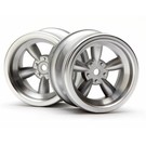 HPI HPI3820  Matte Chrome Vintage 5-Spoke Wheels, 31mm (6mm Offset) (2) VTA
