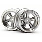 HPI HPI3820  Matte Chrome Vintage 5-Spoke Wheels, 31mm (6mm Offset) (2) VTA