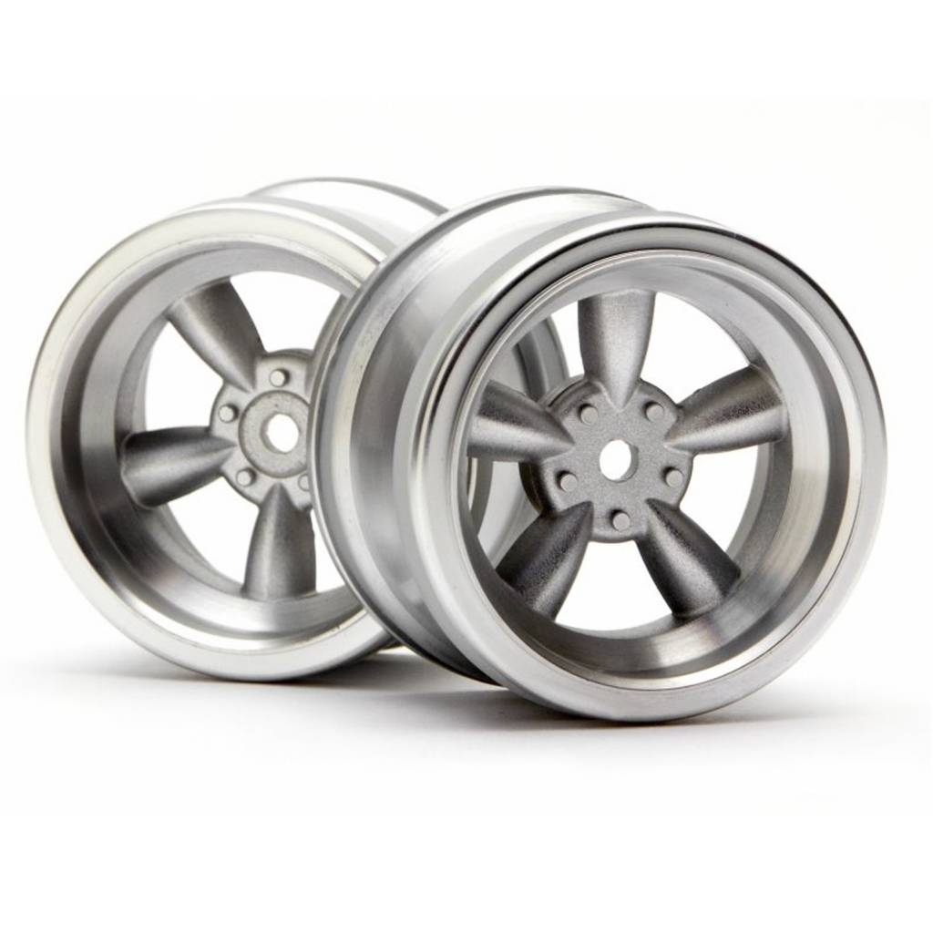 HPI3820 Vintage 5 Spoke Wheel, 31mm6mm Offset, Matte Chrome Michael