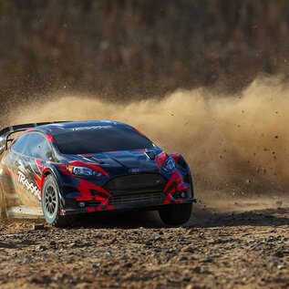 Traxxas TRA74154-4 RED 1/10 Scale Brushless Ford Fiesta ST Rally RTR