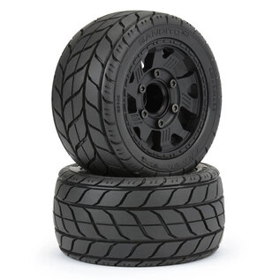 Duratrax DTX564410   1/10 Bandito 2.0 Fr/R 2.8 MTD 12mm Blk Ripper (2)