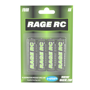Rage R/C RGR2807 Rage RC AA Alkaline Batteries (4 Pack)