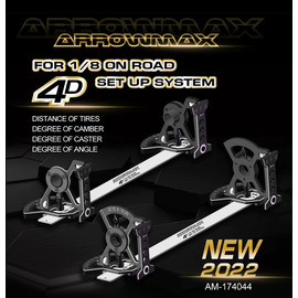 Arrowmax AM-174044  Arrowmax 4D Set-Up System A for 1:8 Onroad Cars with Bag