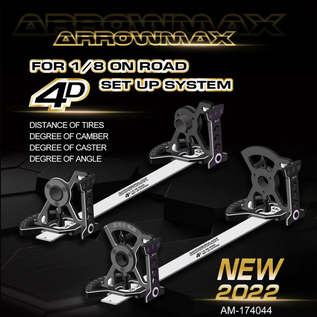 Arrowmax AM-174044  Arrowmax 4D Set-Up System A for 1:8 Onroad Cars with Bag