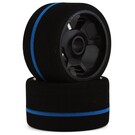 BSR BSRF1233-S 1/12 Team Spec Blue Stripe Front Foam Tires (2)