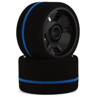 BSR BSRF1233-S 1/12 Team Spec Blue Stripe Front Foam Tires (2)