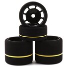 BSR BSRF4003-SPEC  BSR Racing White 1/10 Spec Foam Combo Tires (4)