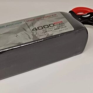 Fyrework Fi40250-5S1P 5S 4000mAh 18.5V 5s 250C Lipo Battery Pack for Drag or Speed Runs No Plug