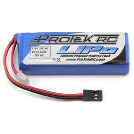 Protek RC PTK-5196  2S 7.4V 2300mAh LiPo Flat Receiver Battery Pack