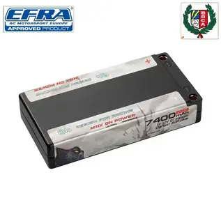 Fyrework Fi74200-1S2P  7400mah 3.7V  1S 200C 1/12 Lipo Battery with 5mm inboard
