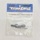TLR / Team Losi LOSA6537  Team Losi Turnbuckles 3mm x 45mm w/Ends: 8T