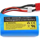 UDI UDIP12-026  UDI RC 2S Li-Ion Battery (7.4V/2000mAh)