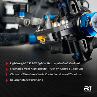 R1wurks R1-900017  R1WURKS Titanium Nitride Coated M3 Locknuts