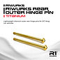 R1wurks R1-990058 Titanium Nitride Rear Outer Hinge Pin, Titanium for B7 / B84 Series & DC1