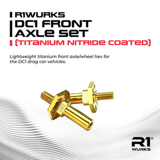 R1wurks R1-990908 Titanium Nitride Front Axle Set, Titanium for B7 & DC1